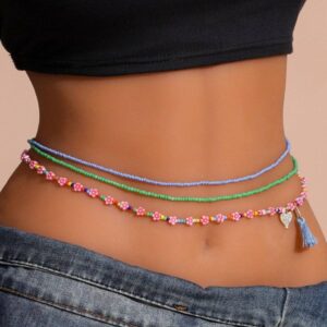 زنجیر کمر رنگارنگ